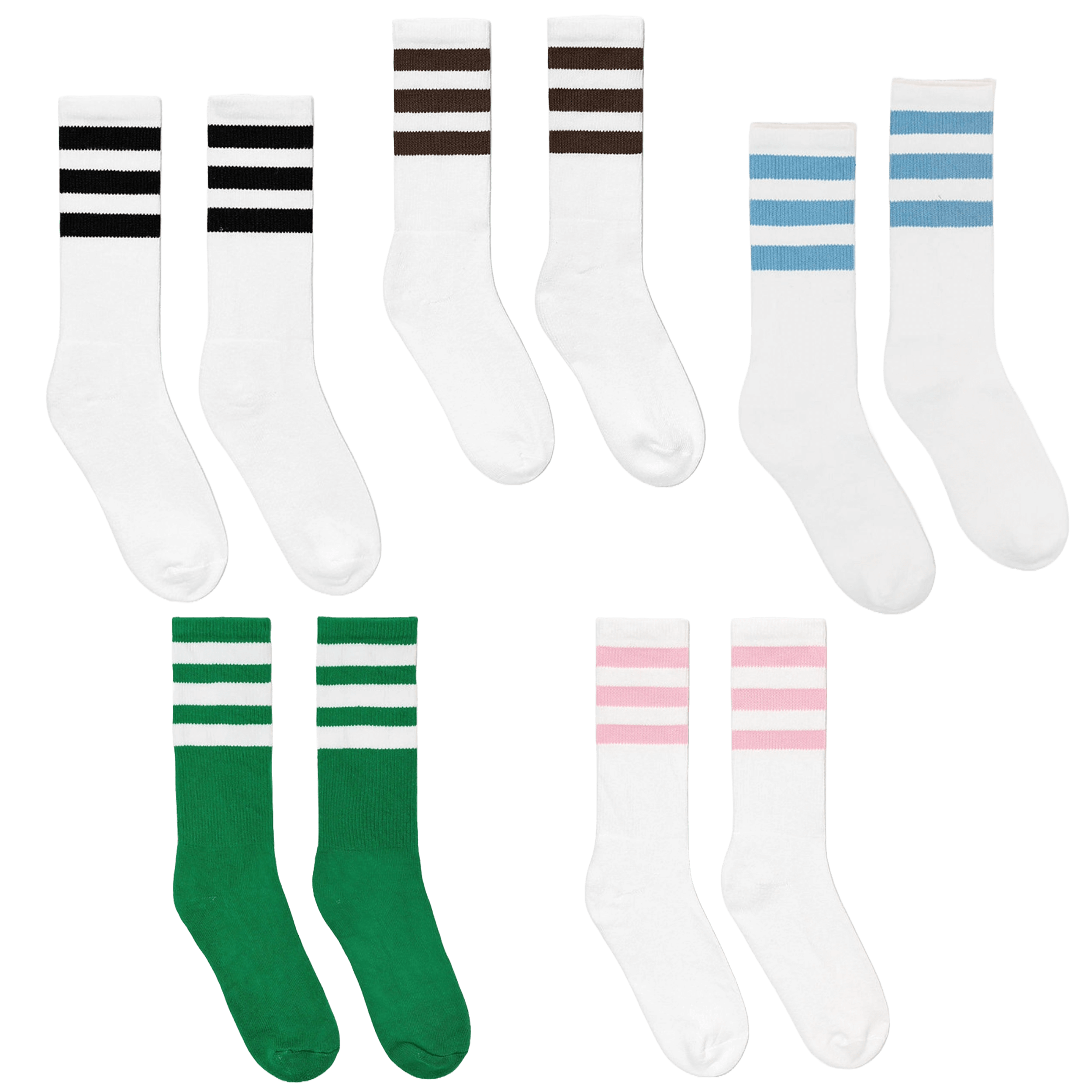 3-Stripe Knit Sock