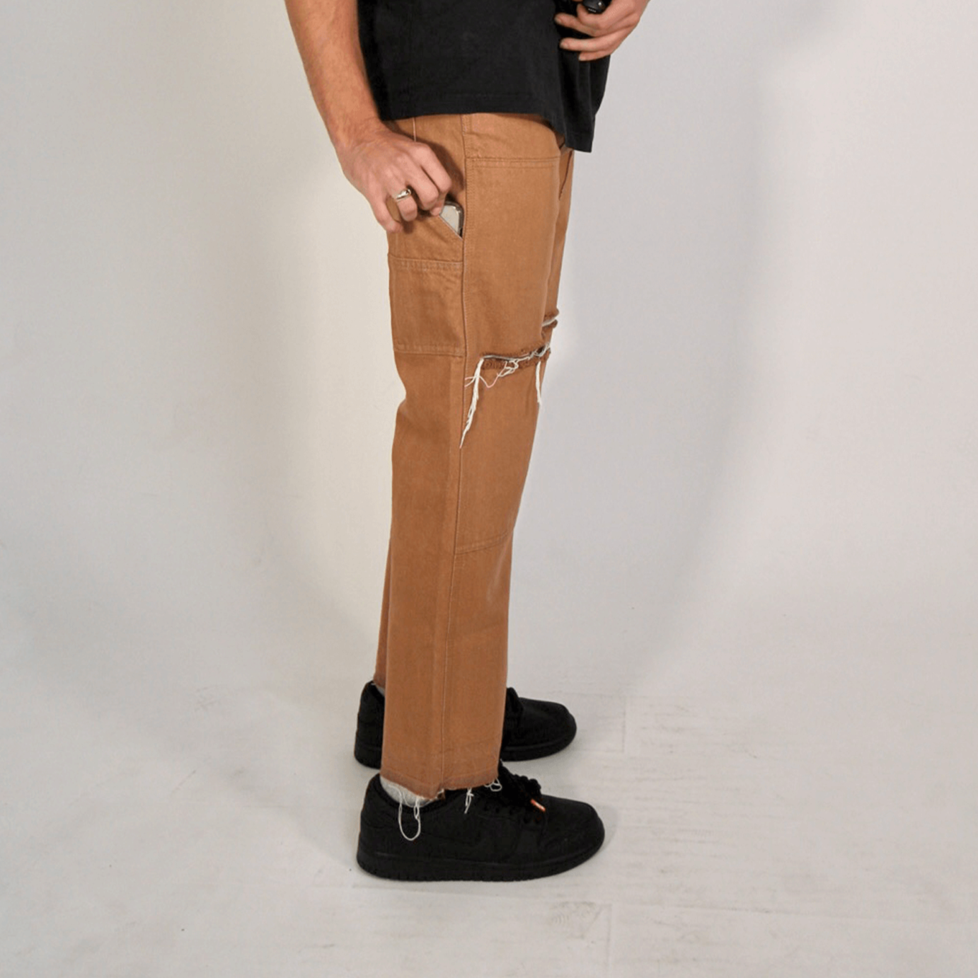 Double Knee Carpenter Pants - Cognac