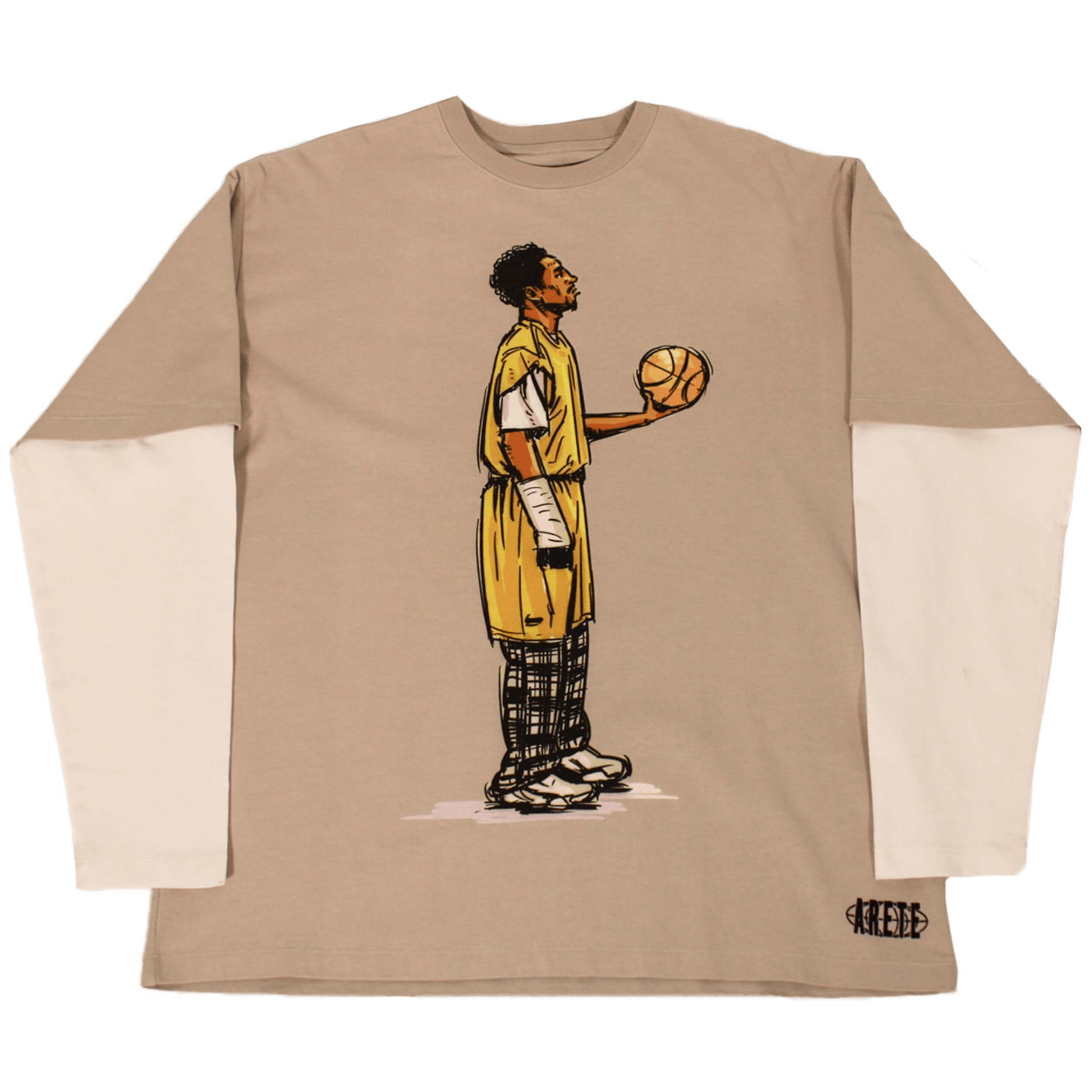 Kobe Pajama LS Tee - Gray