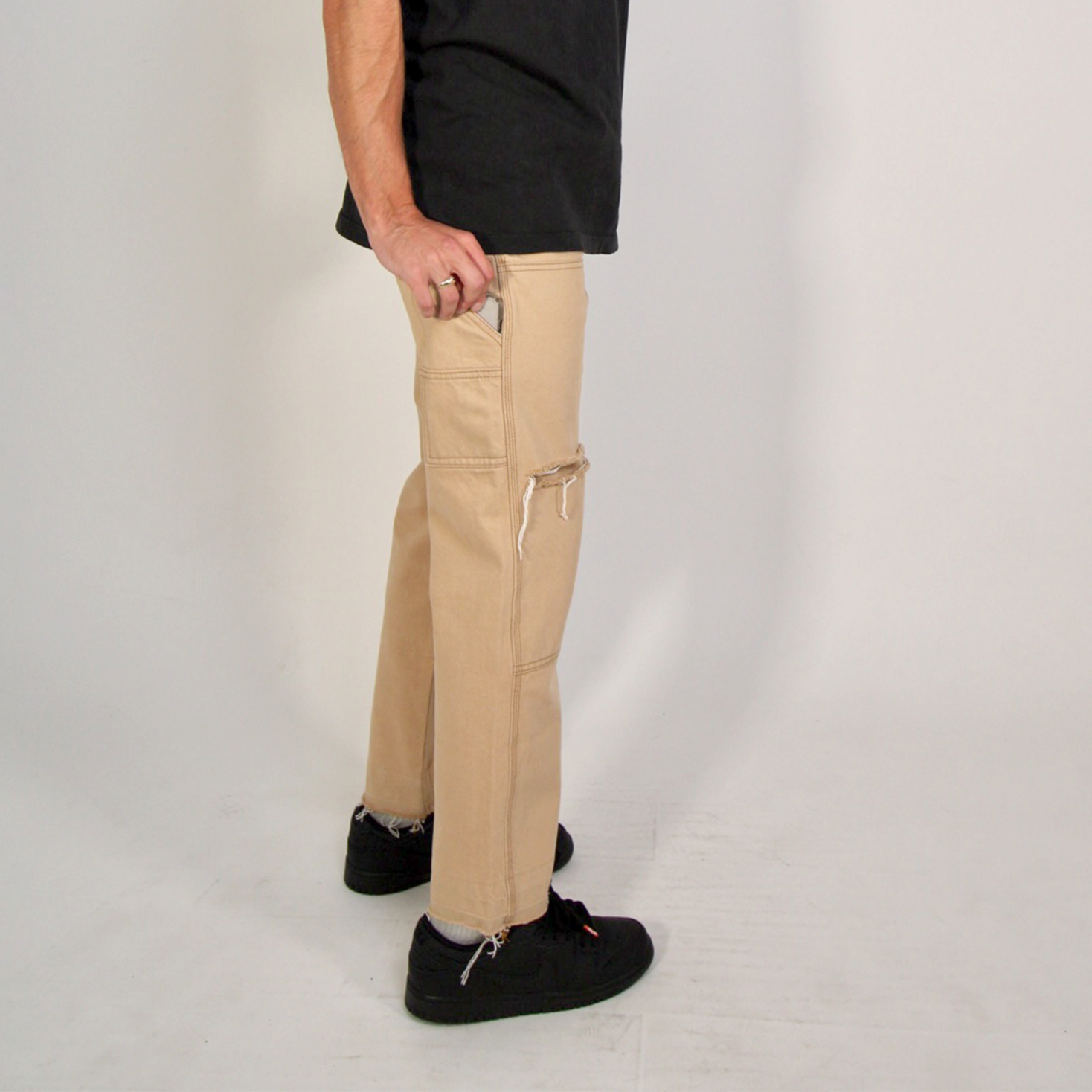 Double Knee Carpenter Pants - Tan